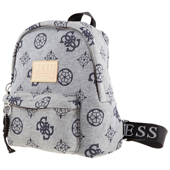 New Guess Monogram Office Cotton Backpack - Picture 1 of 6